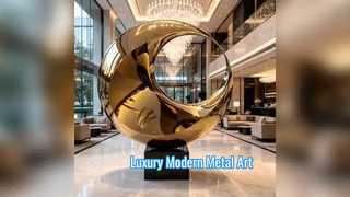 Peyzaj Tasarımı için Lüks Modern Metal Heykel