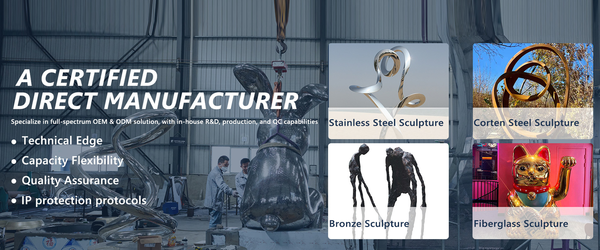 Kalite Açık Metal Heykel fabrika
