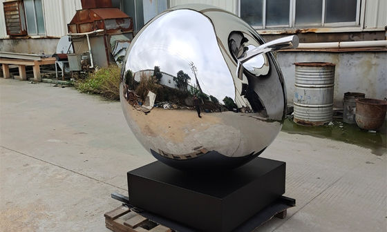 İyi bir fiyat. Metal Cilalı Paslanmaz Çelik Meyve Elma Heykeli Dış Dekorasyon çevrimiçi