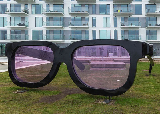 İyi bir fiyat. Halk Büyük Boyalı Metal Heykel Sanat Paslanmaz Çelik Cam Heykel çevrimiçi