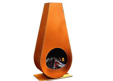 İyi bir fiyat. Dış Mekan Dekorasyonu İçin Tumbler Özelliği Corten Çelik Ateş Çukuru 80cm Yükseklik çevrimiçi