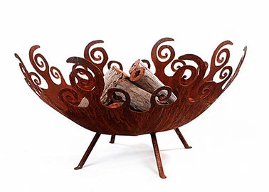 İyi bir fiyat. Çiçek Özelliği Modern Çelik Ateş Çukuru, Özel Çelik Ateş Çukuru Kapları çevrimiçi