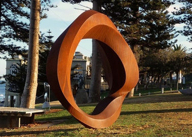 İyi bir fiyat. Corten Çelik Paslı Metal Bahçe Heykelleri, Dış Mekan Çelik Heykel Sanatı çevrimiçi