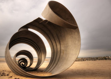 İyi bir fiyat. Conch Metal Bahçe Süsleri, Soyut Park Büyük Paslanmaz Çelik Heykel çevrimiçi