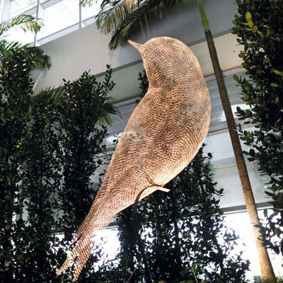 İyi bir fiyat. Modern Bahçe Dışarı Metal Hayvan Paslanmaz Çelik Tel Kuş Heykeli çevrimiçi