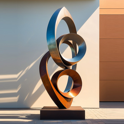 İyi bir fiyat. Dekorasyon Paslanmaz Çelik Çember Heykel ile Paslanmaz Çelik Kombine çevrimiçi