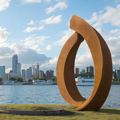 İyi bir fiyat. Profesyonel Heykel Fabrikasından Özel Paslanmaz Dekoratif Metal Sanatı Modern Bahçe Corten Çelik Heykel çevrimiçi