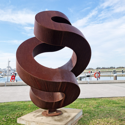 İyi bir fiyat. Fabrika Hava Durumu Çelik Heykel Manzara Metal Soyut Corten Çelik Heykel Bahçe Dekorasyonu çevrimiçi