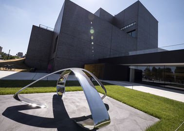 İyi bir fiyat. Ayna Kaplama Kare Dekorasyon İçin Benzersiz Çağdaş Açık Metal Heykel çevrimiçi