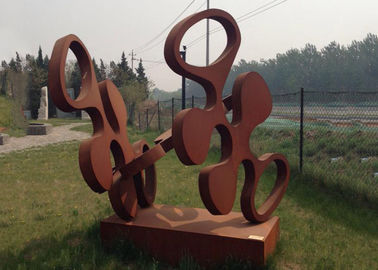 İyi bir fiyat. Çağdaş Tasarım Sanat Corten Çelik Heykel Paslı Metal Bahçe Süslemesi çevrimiçi