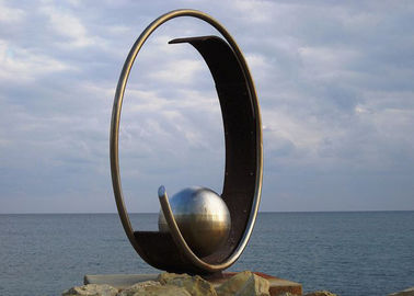 İyi bir fiyat. Paslanmaz Çelik Açık Bahçe Heykel Küre Ile Kamu Sanat Heykel çevrimiçi