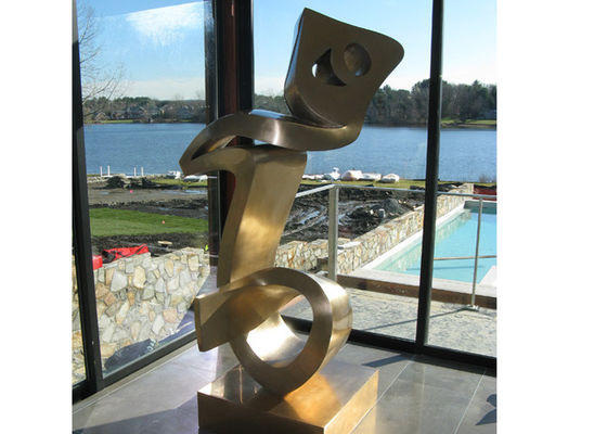 İyi bir fiyat. Mett Finish Paslanmaz Çelik Heykel İmalat Modern Metal Dekorasyon Sanatı çevrimiçi