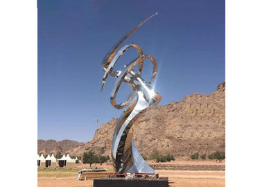 İyi bir fiyat. Modern Dekoratif Dış Ayna Cilalı Paslanmaz Çelik Heykel Uzun Ömürlü çevrimiçi