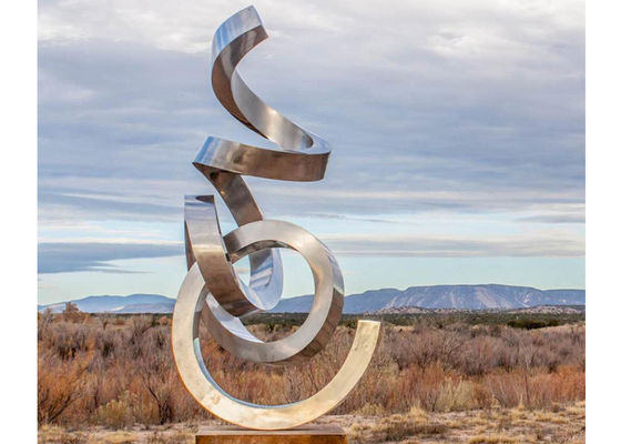 İyi bir fiyat. Wangstone Ayna Paslanmaz Çelik Heykel Büyük Dekorasyon 300 cm Yükseklik çevrimiçi