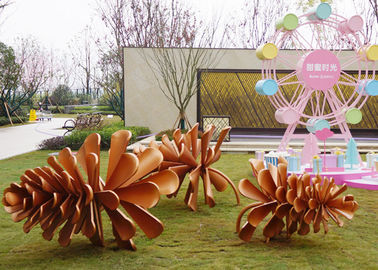 İyi bir fiyat. Big Out Kapı Metal Çam Koni Heykel Bahçe Dekorasyonu İçin Paslanmaz Çelik çevrimiçi