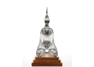 İyi bir fiyat. Oturmuş Rakam Paslanmaz Çelik Soyut Heykel Çağdaş Tel Heykel çevrimiçi