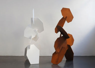 İyi bir fiyat. Bahçe Kullanımı Geometrik Heykel Dış Dekorasyon Corten Çelik çevrimiçi