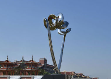 İyi bir fiyat. Dış Kapı Modern Paslanmaz Çelik Soyut Heykel Ayna Cilalı çevrimiçi