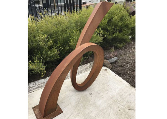 İyi bir fiyat. Bahçe İçin Modern Açık Paslı Corten Çelik Heykel çevrimiçi