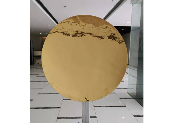 İyi bir fiyat. Duvar Dekoratif Altın Paslanmaz Çelik Ayna Heykel çevrimiçi