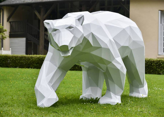 Bina / Kamu Dekorasyonu İçin Büyük Ayı Açık Fiberglas Heykel