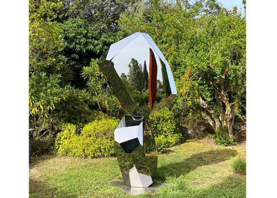 Metal Manzara Modern Paslanmaz Çelik Cilalı Soyut Sanat Heykel