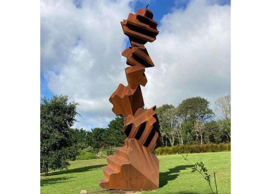 İyi bir fiyat. Özelleştirilmiş Metal Sanat Bahçe Dekoratif Corten Çelik Yığın Heykel çevrimiçi
