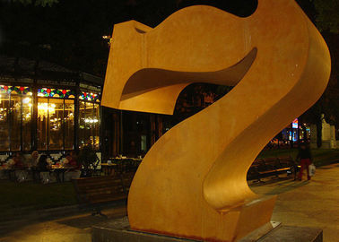 İyi bir fiyat. Base 180cm Yükseklik Profesyonel Sayı 7 Corten Çelik Heykel çevrimiçi