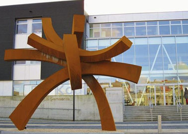 İyi bir fiyat. Kamu Bahçe Dekorasyon Için Modern Büyük Corten Çelik Heykel 300 cm Yükseklik çevrimiçi