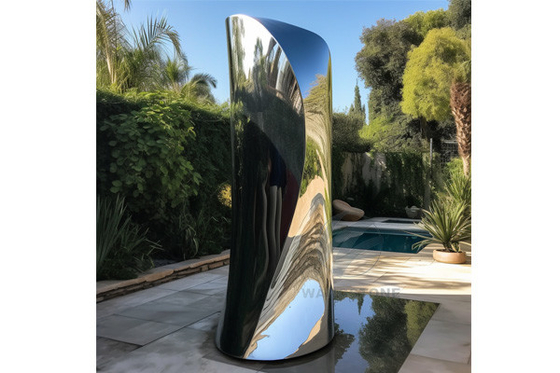 Zamandışı Yansıtma Stainless Steel Heykel Avlu ve Kamu Parkı Dekorasyonu için