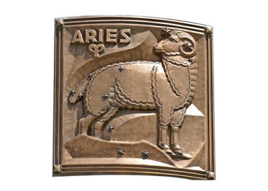 İyi bir fiyat. Dış / İç Dekorasyon İçin Çağdaş Metal Koç Bronz Kabartma çevrimiçi