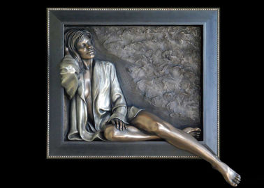 İyi bir fiyat. Dekoratif Seksi Kadın Heykeli, Sanat Eseri Bronz Karizmatik Kabartma 150 * 150 cm çevrimiçi
