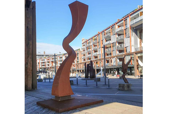 İyi bir fiyat. El yapımı Çağdaş Bahçe Corten Çelik Heykel çevrimiçi