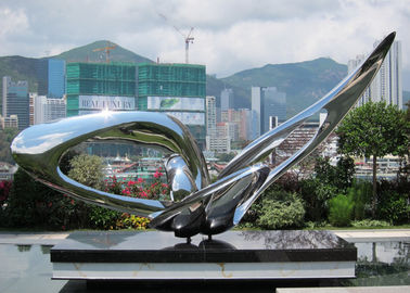 İyi bir fiyat. Çağdaş Modern Paslanmaz Çelik Heykel, Büyük Bahçe Metal Sanat Heykel çevrimiçi