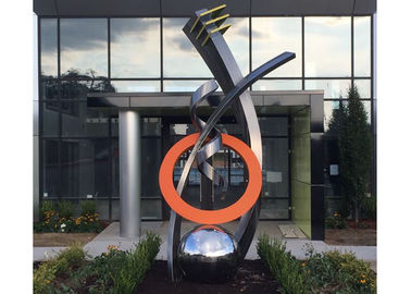 İyi bir fiyat. Güzel Sanatlar Modern Paslanmaz Çelik Heykel Anıtsal Heykel 3D Soyut Gitar çevrimiçi