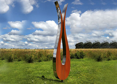 İyi bir fiyat. Açık Modern Corten ve Paslanmaz Çelik Heykel Soyut Stil çevrimiçi