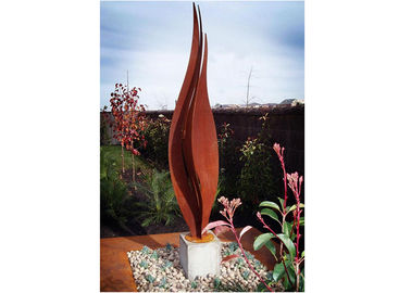 İyi bir fiyat. Modern dekorasyon için çiçek Corten çelik paslı Bahçe heykelleri çevrimiçi