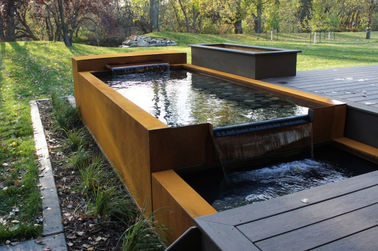 İyi bir fiyat. Şekilli Corten Çelik Su Özelliği Paslı Dış Mekan Modern Heykel çevrimiçi