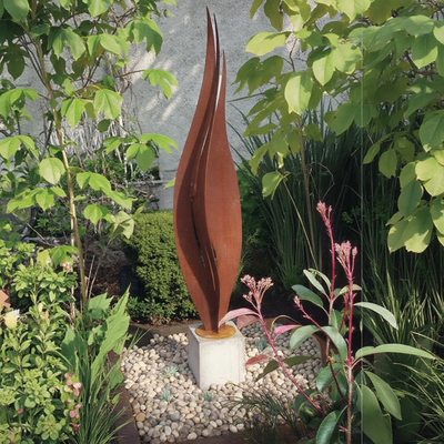 İyi bir fiyat. Paslı Hava Durumu Metal Sanat Soyut Heykel Modern Corten Çelik Kaynak Teknik çevrimiçi