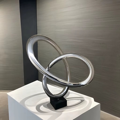 Paslanmaz Çelik Heykel Oturma Odanız Ofisi Ya Da Galerisi İçin Muhteşem Sanat Parçası