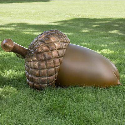 Büyük Açık Açık Acorn Sanat Heykeli Bakır Bronz dökme Açık Açık Dekorasyon