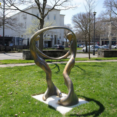 Özel Hayat Boyutu Metal döküm Dans eden denizkızı Bronz Bahçe Sanat Heykeli