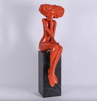 Yeni Tasarım Özel Dekoratif Cam Elyaf Heykel Metal Hayat Boyutu Sanat Heykel Üreticisi / Fabrikası