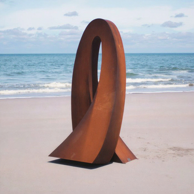 İyi bir fiyat. Custom Corten Steel Rusty Landscape Sculpture for Outdoor Decor çevrimiçi