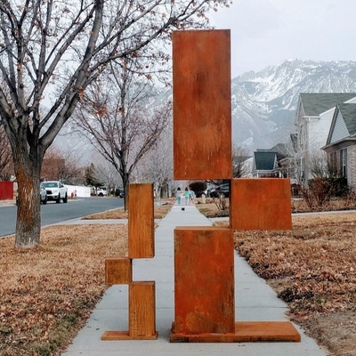 İyi bir fiyat. Metal Sanatı Ev / Bahçe Dekorasyonu için Corten Çelik Heykel Özel Fabrika çevrimiçi