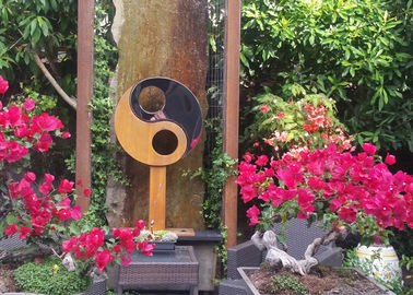 İyi bir fiyat. Dış Dekorasyon için Antik Corten Çelik Bahçe Heykel Özet çevrimiçi
