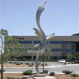 Boyalı Finish Paslanmaz Çelik Heykel Bahçe Sanat Dekorasyon Modern Stil