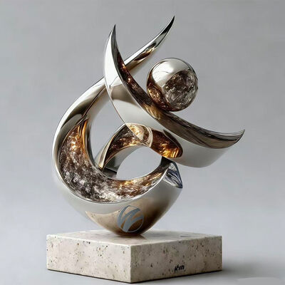 Ascension | Dual-Metal Spiral Sculpture