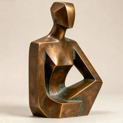 İyi bir fiyat. Metal Sanat Dekoru Bronz Bakır Heykel Açık Altın Bahçe Peyzajı çevrimiçi