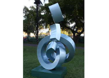 İyi bir fiyat. Açık Dekoratif Modern Sanat Paslanmaz Çelik Metal Heykel Boyalı Bitirme çevrimiçi